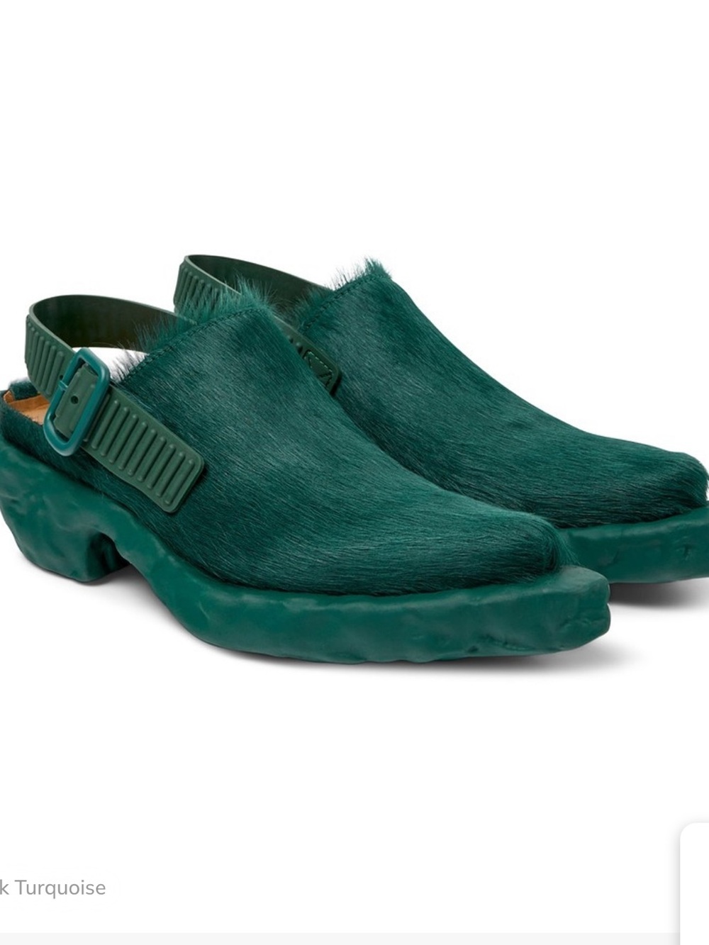 CamperLab Venga Backless Western Style Boots/Mules in Dark Green NWT